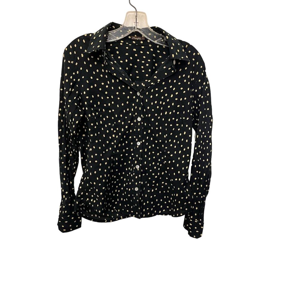 Polka dot J mclaughlin button shirt size small